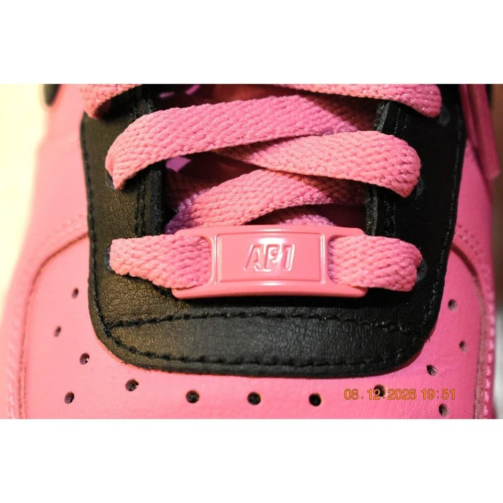 RARE Nike BY YOU ID AF 1 Women’s Size 8.5 BIG LUV Pink & Black (AQ3778-994)